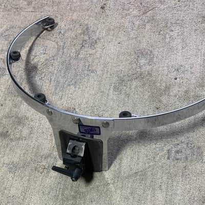 DW 16””Rims” Gauder Style lug nut Floor Tom Suspension Mount 1991 - Chrome image 1