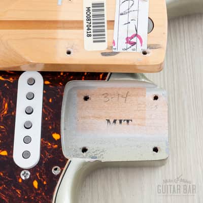 2004 Fender + MJT Stratocaster Partscaster Limited Edition CME Neck & Inca Silver Relic Body w/ Custom '69 Pickups, Case image 16