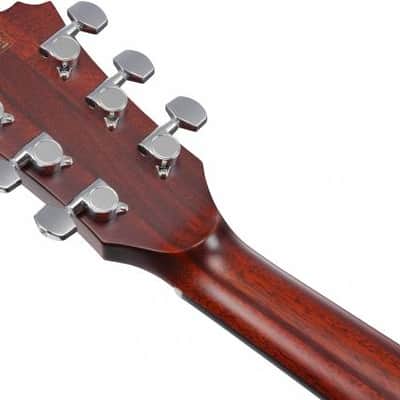 Ibanez AE410 LGS Platinum Acoustic Electric Guitar. Natural Low Gloss with Case image 5