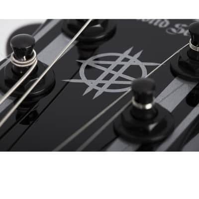 Schecter Synyster Standard 2020-21 Black with Silver Pinstripes image 7
