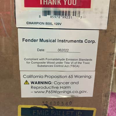Fender Champion 50 XL 2-Channel 50-Watt 1x12" Guitar Combo with Footswitch and Cover image 2