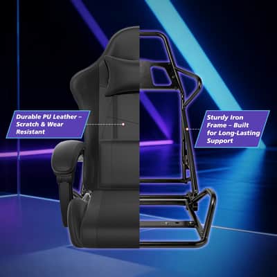All-Day Studio Chair for Music Producers – Ergonomic Swivel Chair with Footrest image 4
