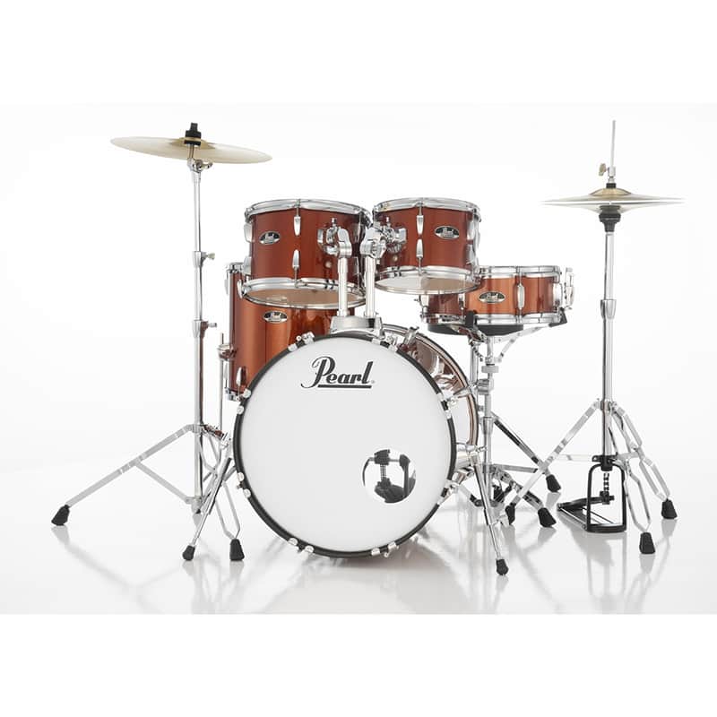 Pearl RS525SCC RoadShow Series 5-Piece Kit W/ Hardware & Cymbals #749 Burnt Orange Sparkle-#749 Burnt Orange Sparkle image 1