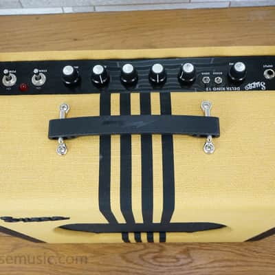 Supro 1822R Delta King 12 15-Watt 1x12" Guitar Combo 2021 - Present Tweed / Black Stripes image 8