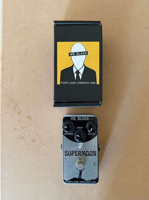 Mr. Black Supermoon Reverb Pedal - Chrome Edition image 1