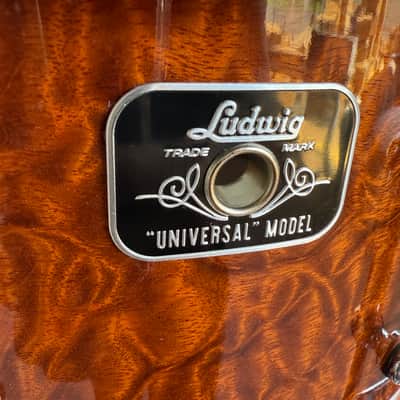 Ludwig Universal Beech 6.5x14 Snare Drum in Exotic Sapele Veneer (Rm4) image 2