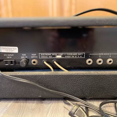 EMC (Electronic Music Corporation) Gemini Vintage 70s PA Bass Guitar Amp Head Serviced & Ready VIDEO image 5