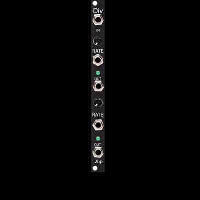 2hp Div Clock Divider/Multiplier - Black image 1