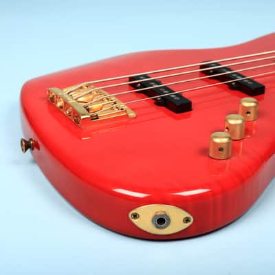 1980s Schecter USA Bass Guitar Red Dallas Era American Made image 11