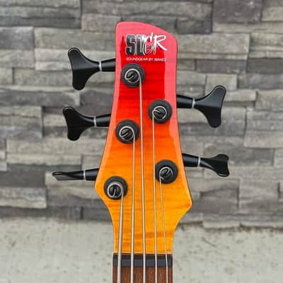 Ibanez SR875 5-String Bass, Autumn Leaf Gradation image 3
