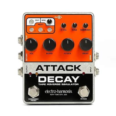 Electro-Harmonix Attack Decay Reverse Tape Simulator + Free Shipping! image 1