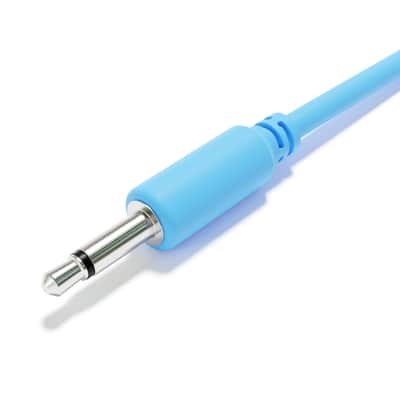 ExcelValley [Blue | 200 cm - 78.74"] 5-Pack - Hopscotch Mono Splitter Y Patch Cables TS 3.5mm 1/8" Eurorack Synth image 5