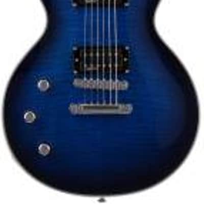 Schecter 2593 Left-handed Solo-II Supreme See Thru Blue Burst image 2