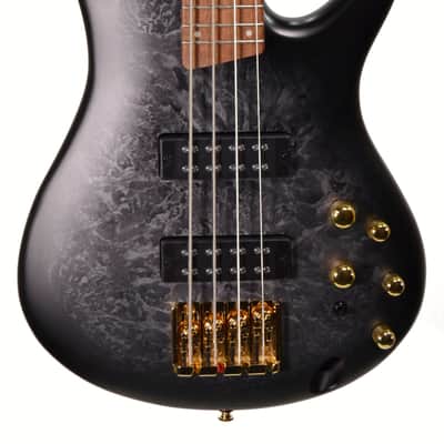 Ibanez SR300EDX-BZM 4-String Active Bass Guitar – Black Ice Matte 2025 - Black Ice Matte image 2