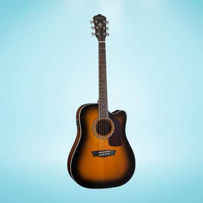 Washburn D10SCE Heritage 10 Acoustic Electric Guitar (Tobacco Burst) *USA Small Business* image 2