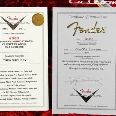Fender Custom Shop 1924 Grand Prix Stratocaster Closet Classic - Masterbuilt by Yuriy Shishkov image 12