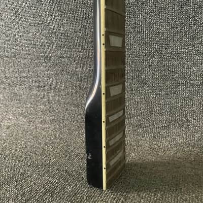 Black 6 String Guitar Neck, 22 Frets, 628mm Scale image 3