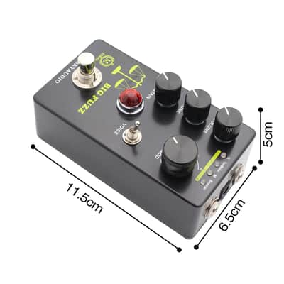 Mosky Audio Big Fuzz Fuzzy Distortion Guitar Effect 4 Mode Tonal Select Switch with Dual Voice Toggle DC 9V, Tonal Control, Fuzz Pedal, Professional Effect, Compact Pedal image 5