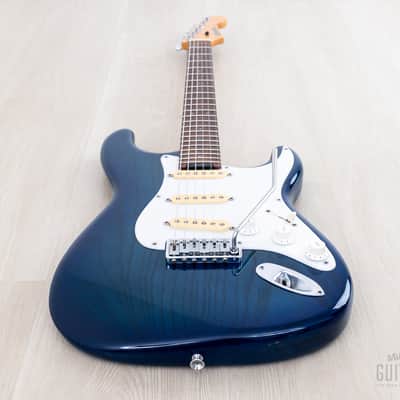 1992 Levinson Blade Texas Blue S-Style Guitar SSS Clear Blue, Japan image 11