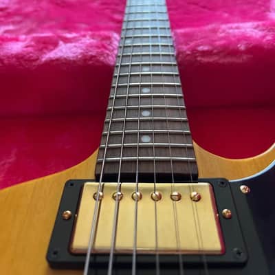 DEMO VIDEO Epiphone Limited Edition inspired by Gibson '58 Korina Explorer (US customers, tax included in shipping cost) Reissue 2022 - Antique Natural image 3