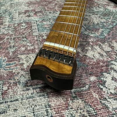 Headless Multiscale 7 String Electric Guitar in Trans Green Burst w/Deluxe GigBag image 11