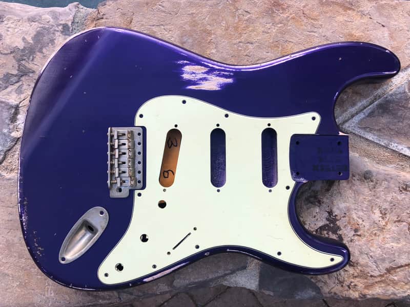 Real Life Relics Stratocaster Body Aged Grape Jelly Pearl Nitro Lacquer Finish image 1