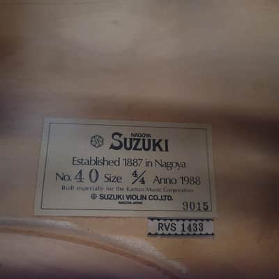 1988 Nagoya Suzuki No. 40 4/4 Full Size Cello – Made in Japan – Vintage image 3