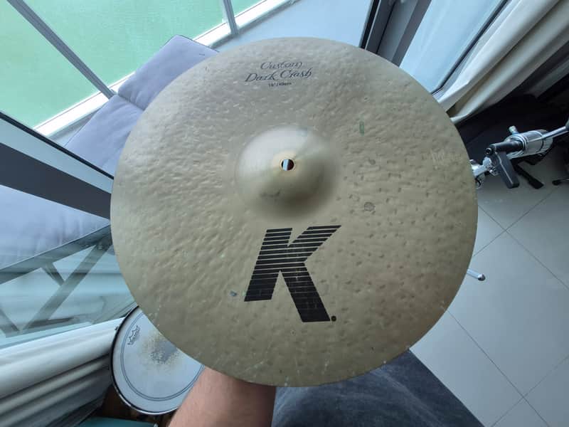 Zildjian 16" K Custom Dark Crash Cymbal 1995 - Present - Traditional image 1