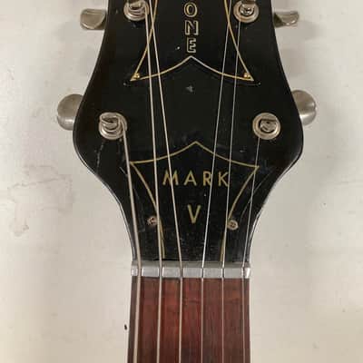 Magnatone MARK V 1957 - SUNBURST SEMI-HOLLOW BODY SET NECK image 2