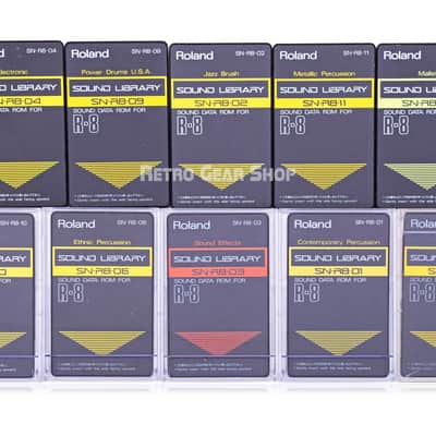 Roland R8M Total Percussion Sound Module Vintage Rare + 10 cards electronic power dance dry mallet ethnic jazz image 5