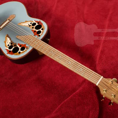Ovation Adamas 1687GT-8 Deep Bowl Reverse Blue Burst image 3