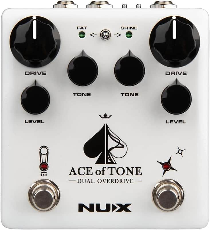 NUX Verdugo Series Ace of Tone Dual Overdrive Effects Pedal image 1