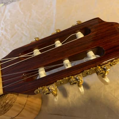 Admira Avila 1990s - Natural Gloss Solid Spruce top Made in Spain Classical Guitar Very Good Condition with Vinylex Gigbag image 12