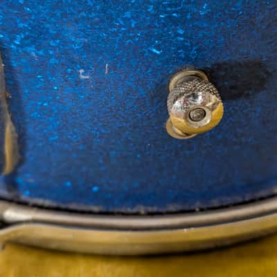 Slingerland Blue Sparkle Snare 5"x14" Early 70's - Blue Spakle image 4