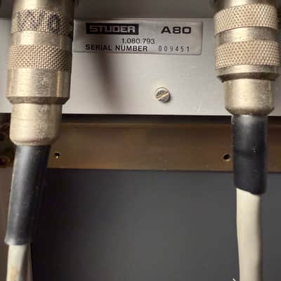 Studer A80-VU II 1/2" 2-Track Master Recorder + 1/4" Headstack | NAB | 15/30 IPS image 11