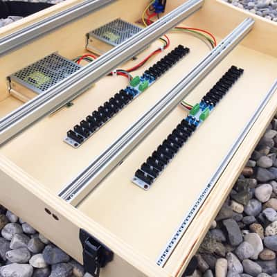 9U Eurorack case powered, 120 or 126 hp, patched resealable, modular synthesizer image 15