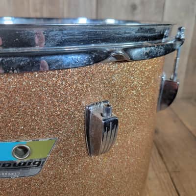 Ludwig Pro Beat Rack Tom 14" x 15" 1976 - Champagne Sparkle image 7