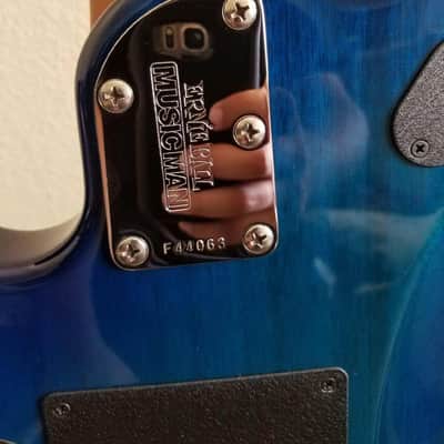 Ernie Ball Music Man JP7 PDN 2014 Neptune Blue image 7