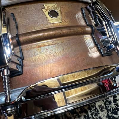 Ludwig LC661 Copper Phonic 5x14" 10-Lug Snare Drum - Raw Copper Bild 2