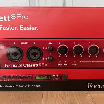 Focusrite Clarett 8Pre Thunderbolt Audio Interface 2010s - Red image 1