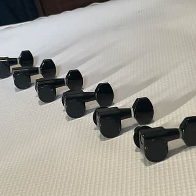 2000's Korean Era Ibanez RG & S Series Black Dual Pin Tuning Pegs Tuners 6 In LIne image 1