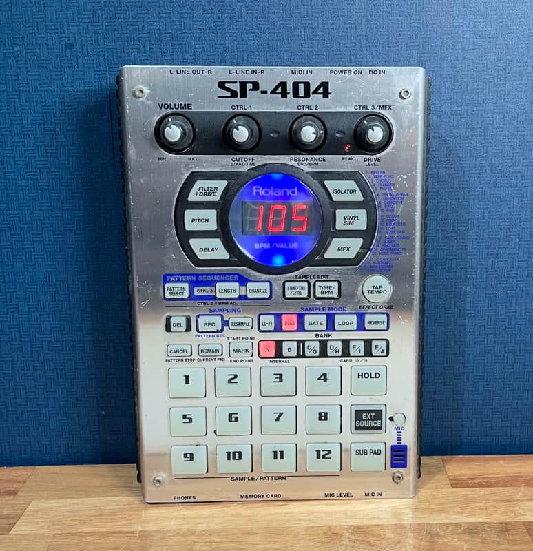 Roland SP-404 Sampler - Silver w/ 1GB CF Card image 1