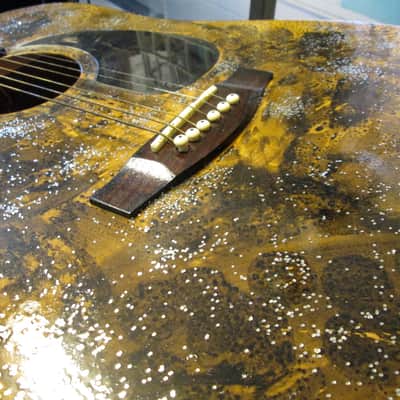 LAUREN Hand Painted Acoustic Guitar. Jerry was bored one day image 4