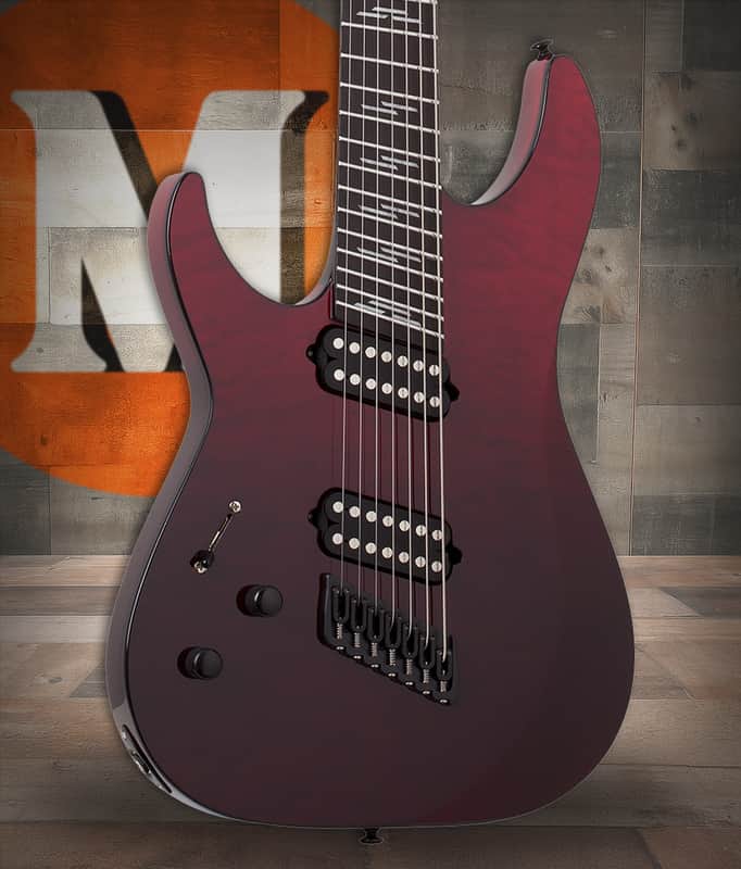 Schecter Reaper-7 Elite Multiscale LH 2185 - Blood Burst (2185) image 1