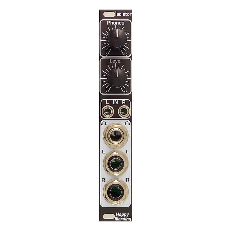 Happy Nerding Isolator Eurorack Audio I/O Module (Black) image 1