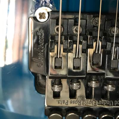 Charvel  (Jackson) CX 692  1992  MIJ - Blue - Dimarzio DP159 FBK Evolution bridge image 16