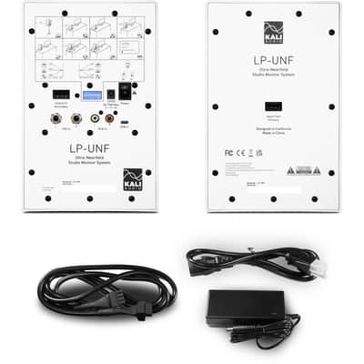 KALI AUDIO LP-UNF 4” Ultra Nearfield Powered Monitor System w/Bluetooth - Boundary Compensation EQ Settings - for Mixing, Recording, Audio Production - USB-C, TRS, RCA Inputs  White (Pair) image 3