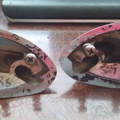 Tama Vintage TRAK Drums MIRROR IMAGE PAIR  Bass Drum SPUR MOUNTS Tama Made Japan RARE PARTS  80s image 7