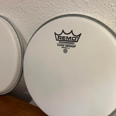 $68 Value Remo 8” Emperor Coated & Evans G1 G2 Clear Drum Heads 4 Kit + Gifts! image 4