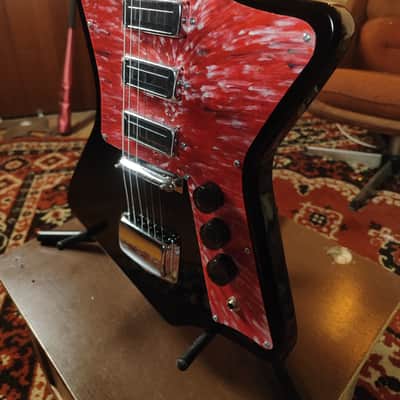 Krunk Ani Style Black Custom Guitar Soviet Era Reissue Rare USSR Retro image 11